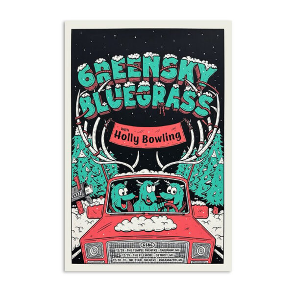 Greensky Bluegrass New Year's Eve Dec 28-31 2023 Poster