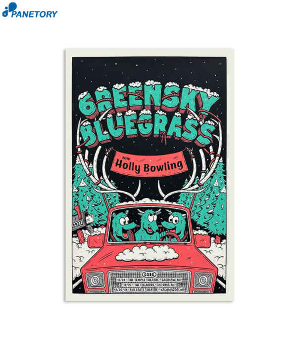Greensky Bluegrass New Year's Eve Dec 28-31 2023 Poster