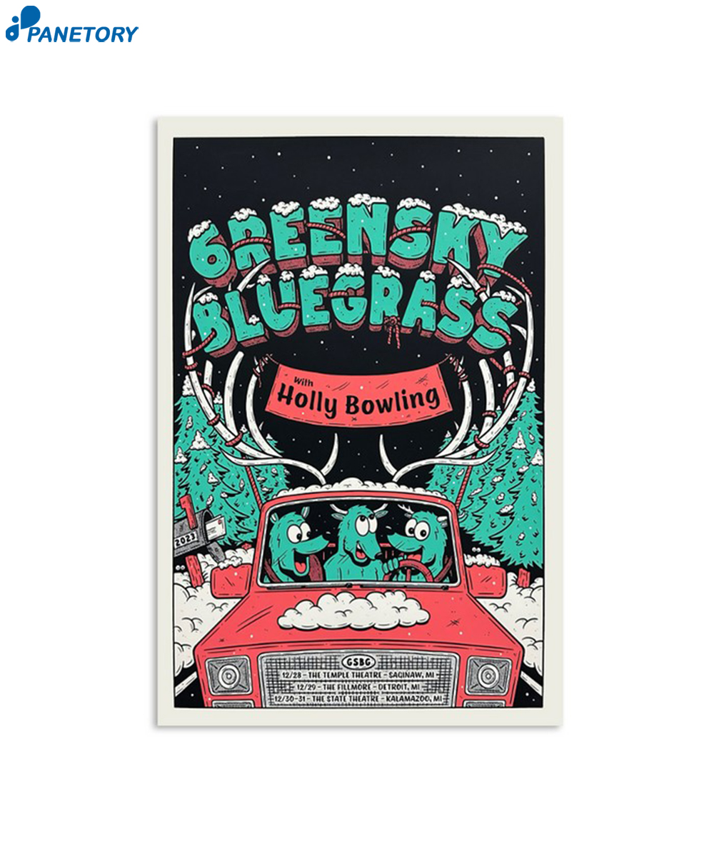 Greensky Bluegrass New Year's Eve Dec 28-31 2023 Poster 2 Greensky Bluegrass New Year's Eve Dec 28-31 2023 Poster