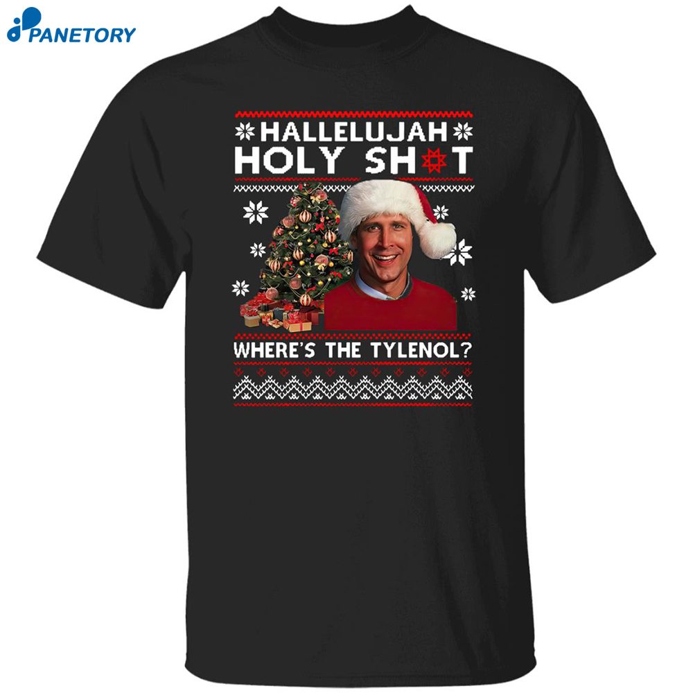 Hallelujah Holy Sht Where's The Tylenol Christmas Sweatshirt 8 Hallelujah Holy Sht Where’s The Tylenol Christmas Sweatshirt 1