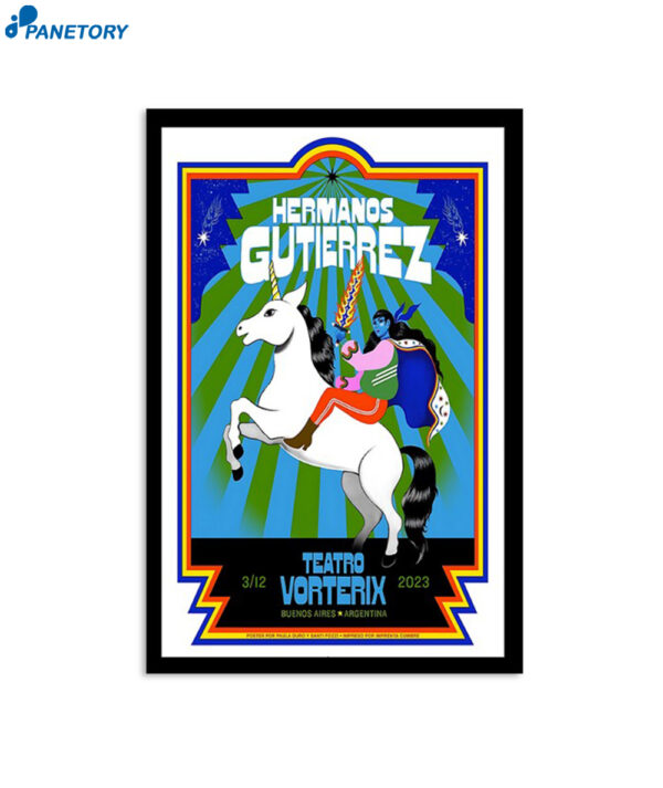 Hermanos Gutierrez Teatro Vorterix Buenos Aires Argentina Dec 3 2023 Poster