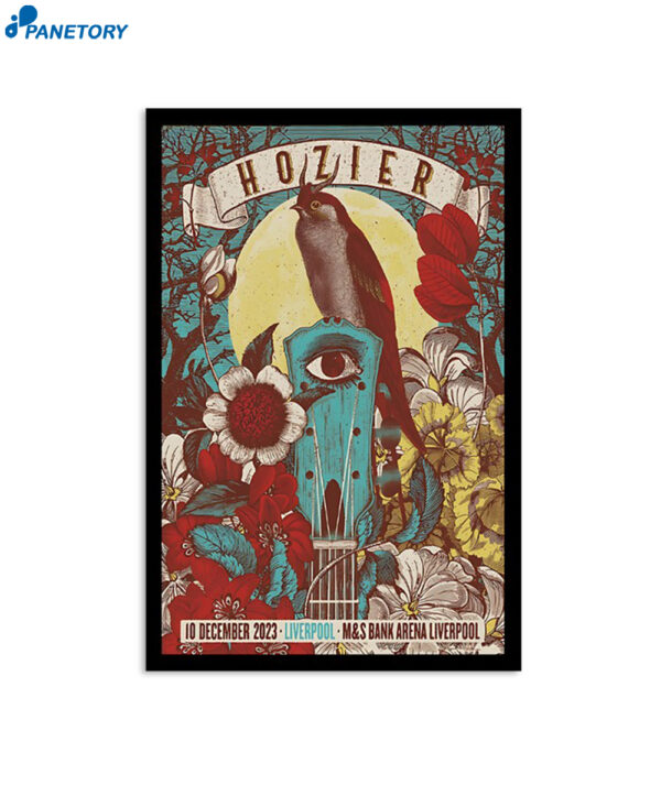 Hozier December 10 2023 M&s Bank Arena Liverpool England Poster