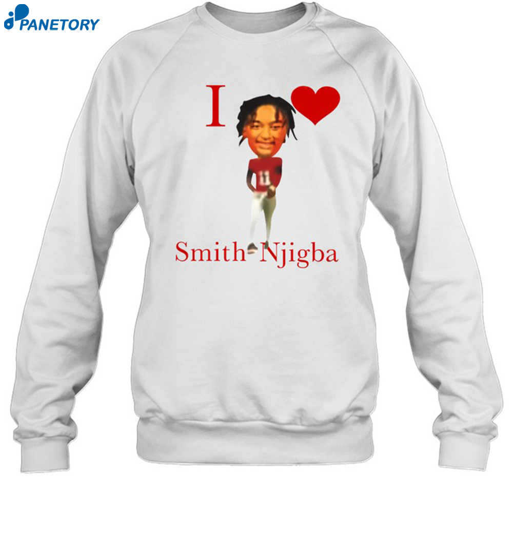 I Love Smith Njigba Shirt 6 I Love Smith Njigba Shirt 1