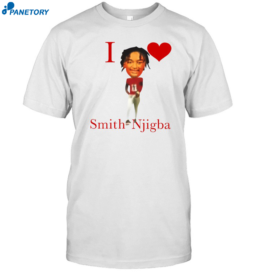 I Love Smith Njigba Shirt 8 I Love Smith Njigba Shirt