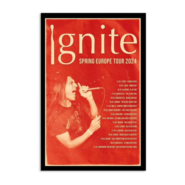 Ignite Spring Europe 2024 Tour Poster