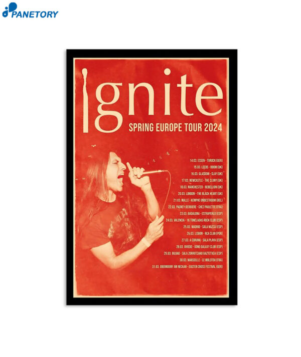 Ignite Spring Europe 2024 Tour Poster