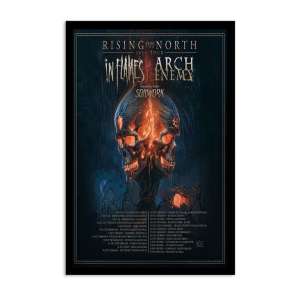 In Flames Rising From The North Tour 24 Poster