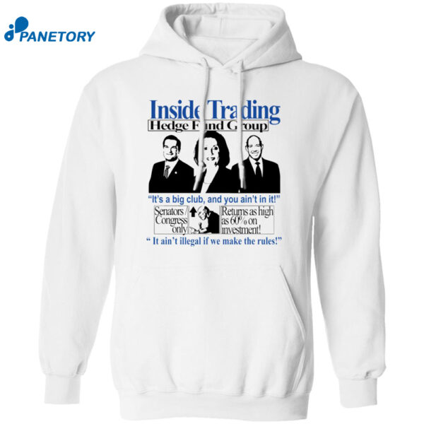 Insider Trading Hedge Fund Group Shirt