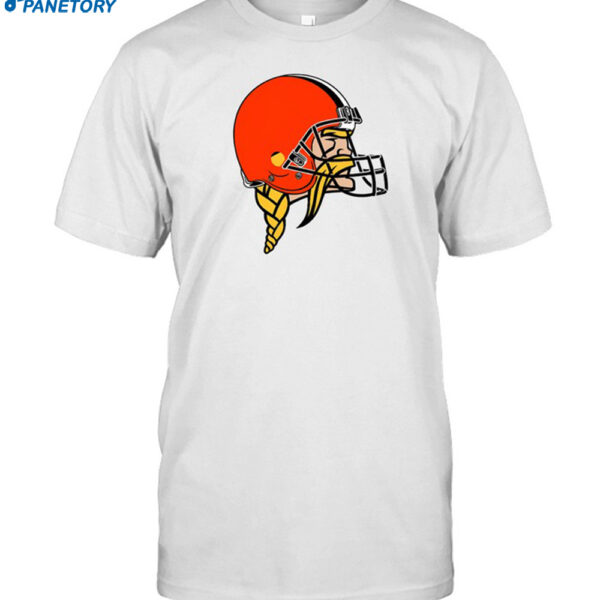 Jay Cuda Vikings Logo Wearing Browns Shirt