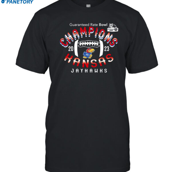 Jayhawks Champions 2023 Guaranteed Rate Bowl Shirt