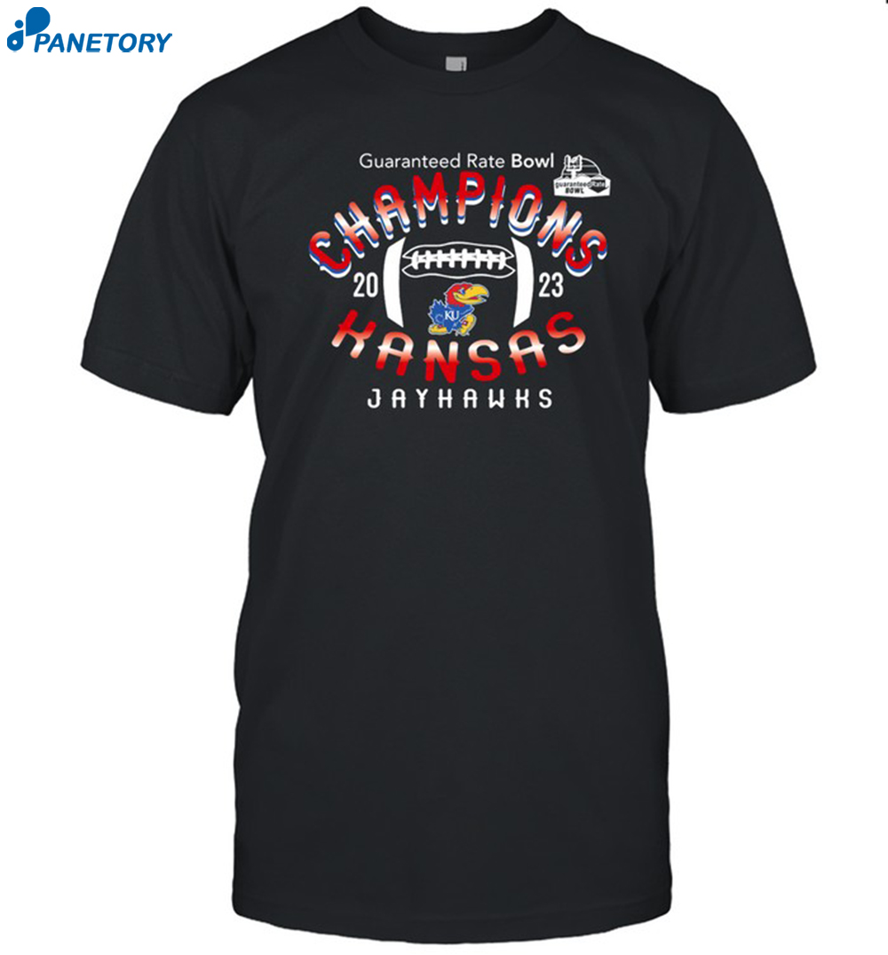 Jayhawks Champions 2023 Guaranteed Rate Bowl Shirt 8 Jayhawks Champions 2023 Guaranteed Rate Bowl Shirt