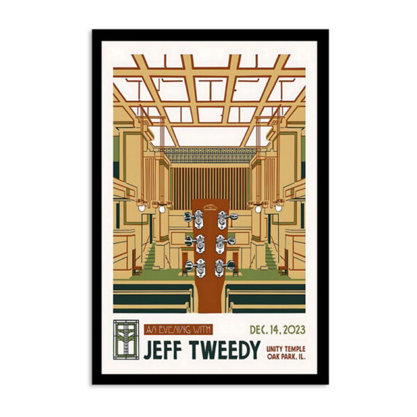 Jeff Tweedy Oak Park Unity Temple Dec 14 2023 Poster