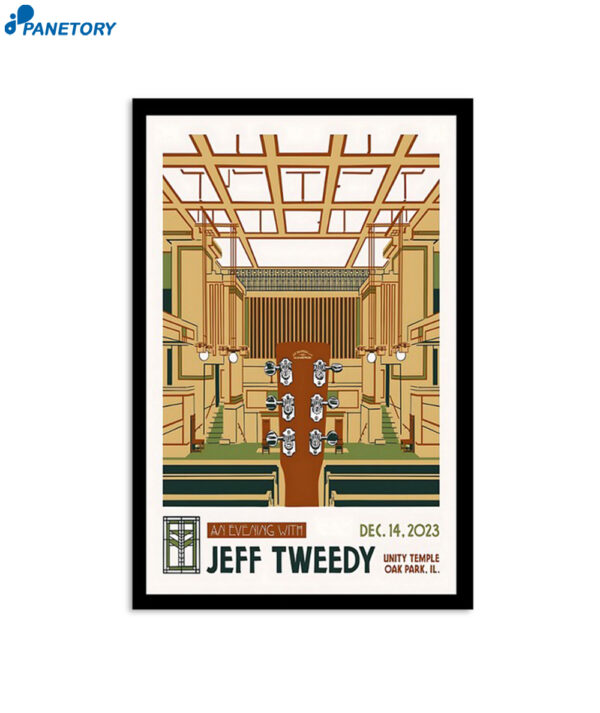 Jeff Tweedy Oak Park Unity Temple Dec 14 2023 Poster