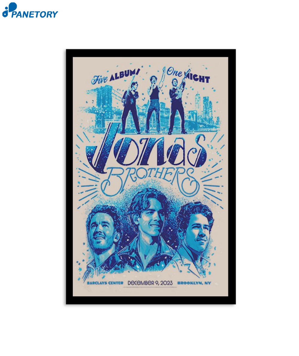 Jonas Brothers Barclays Center Brooklyn Ny December 9 2023 Poster 2 Jonas Brothers Barclays Center Brooklyn Ny December 9 2023 Poster