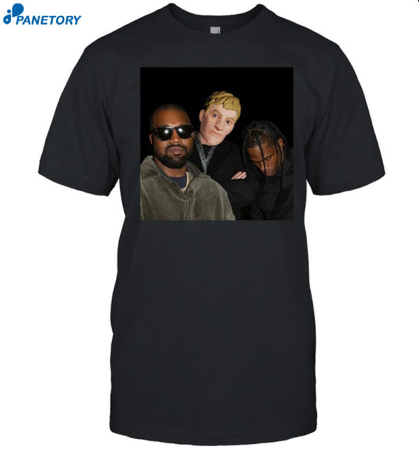 Kanye X Travis Scott X Fortnite Shirt