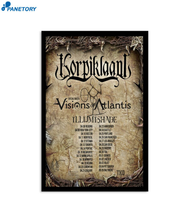 Korpiklaani North American Tour 2024 Poster