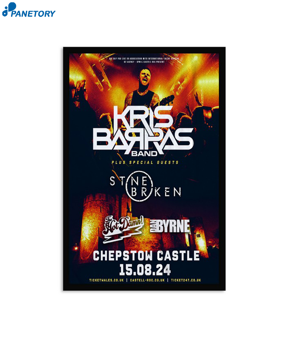 Kris Barras Band Chepstow Castle Chepstow Uk August 15 2024 Poster 2 Kris Barras Band Chepstow Castle Chepstow Uk August 15 2024 Poster
