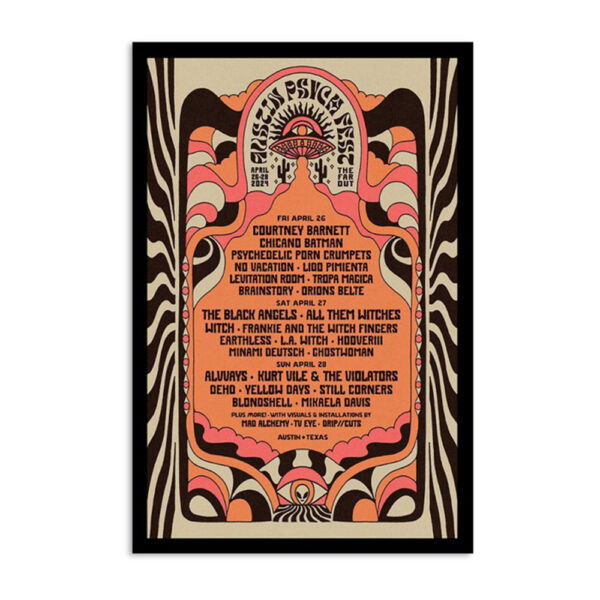 Levitation April 16-18 2024 The Far Out Austin Poster