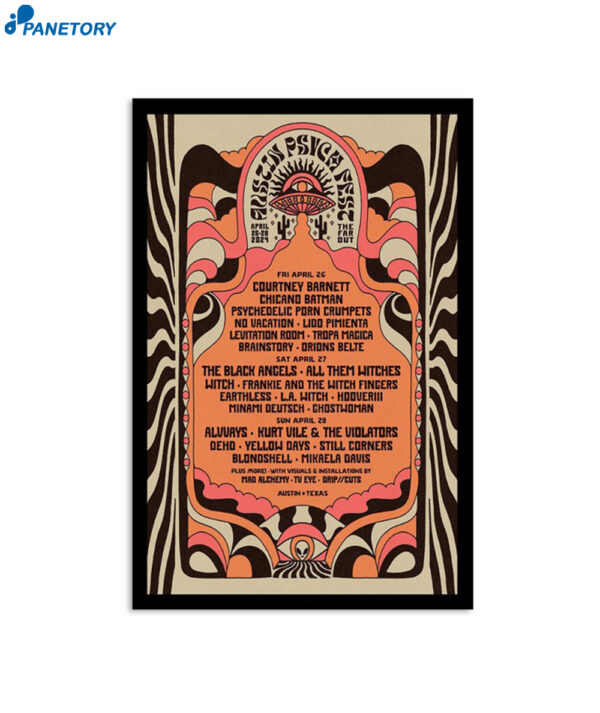 Levitation April 16-18 2024 The Far Out Austin Poster