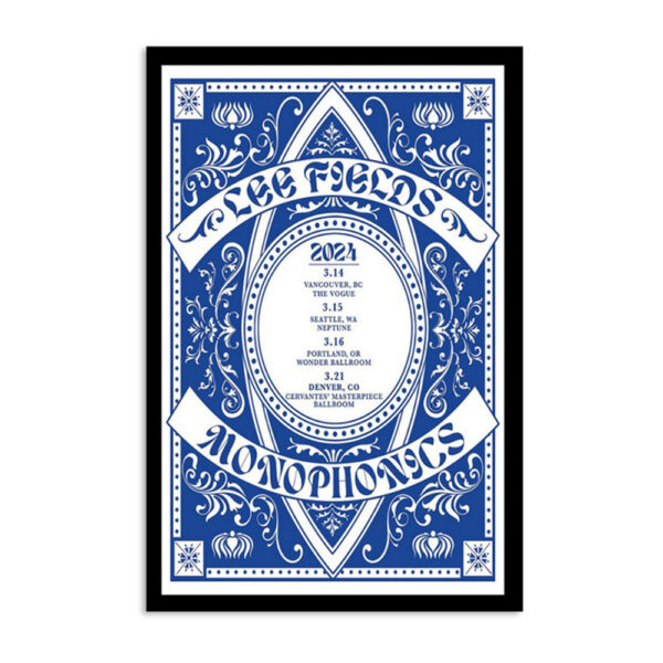 Lee Fields & Monophonics March Shows 2024 Poster