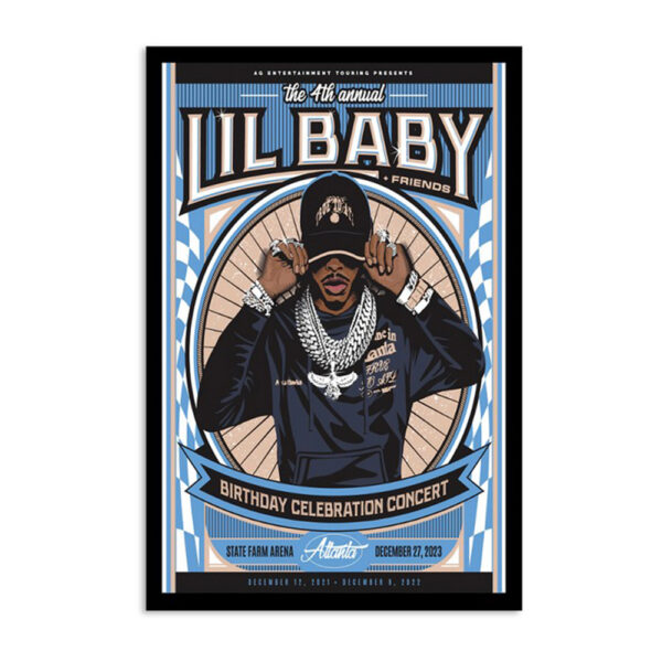 Lil Baby & Friends State Farm Arena Atlanta Ga December 27 2023 Poster