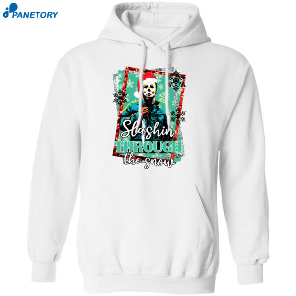 Michael Myers Slashing Through The Snow Christmas Sweater