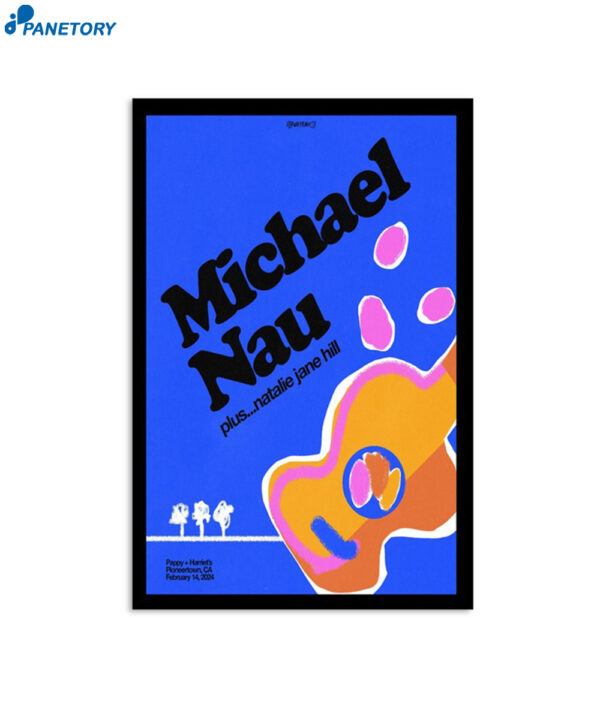 Michael Nau Show Pioneertown Ca February 14 2024 Poster