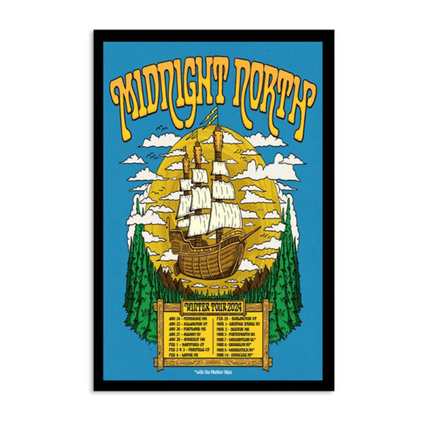 Midnight North Winter Tour 2024 Poster
