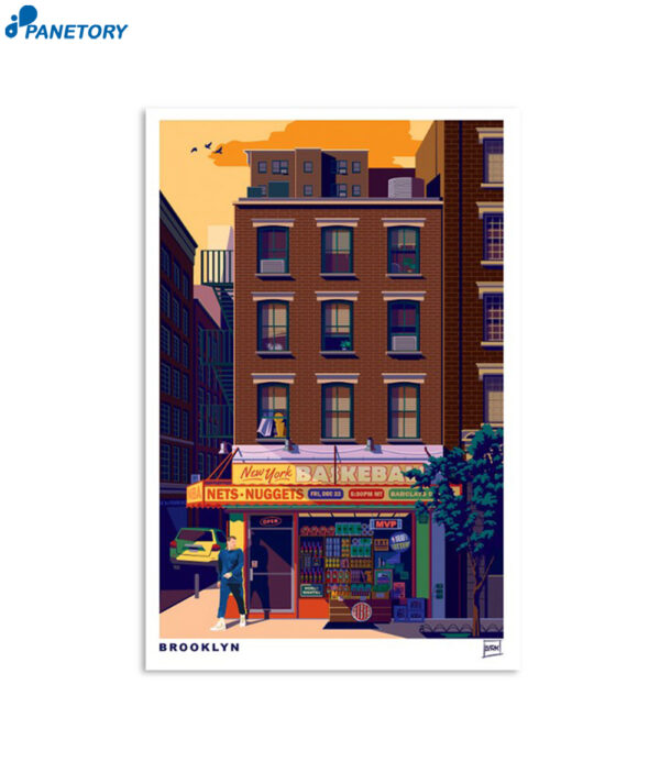 Nets Vs Nuggets Barclays Center In Brooklyn Ny Dec 22 2023 Poster