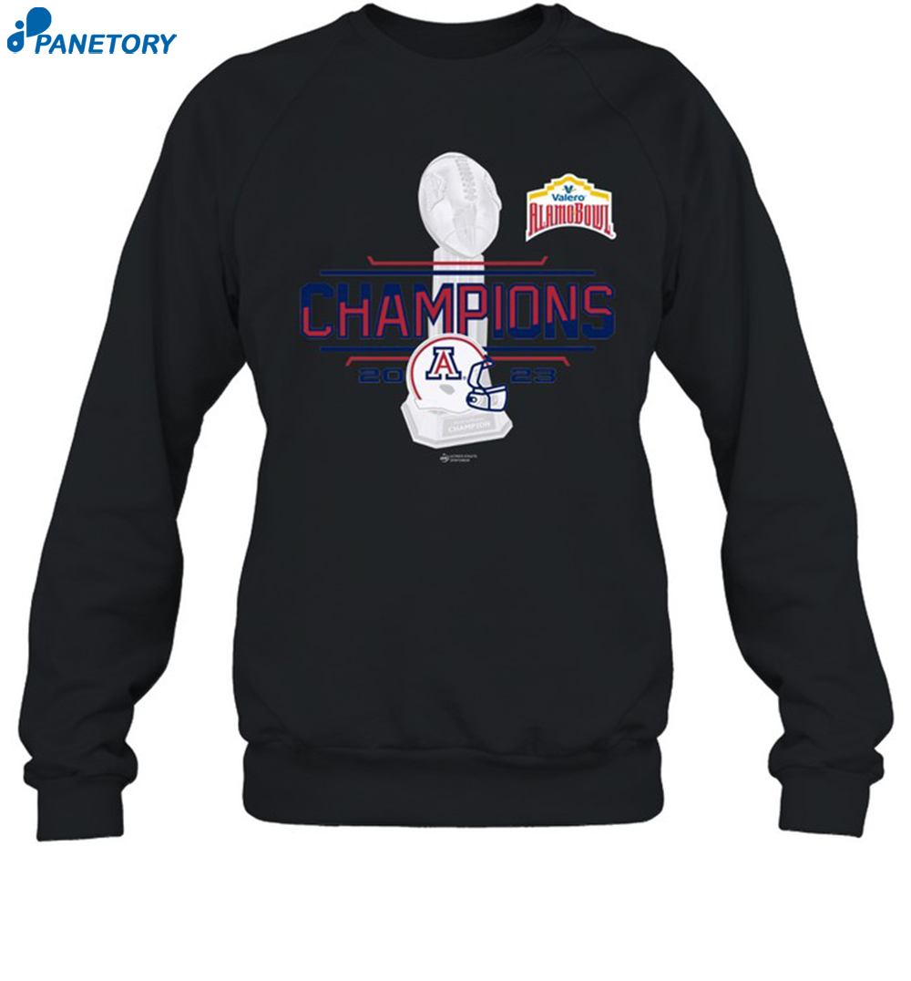New Arizona Wildcats 2023 Alamo Bowl Champions Shirt 6 New Arizona Wildcats 2023 Alamo Bowl Champions Shirt 1