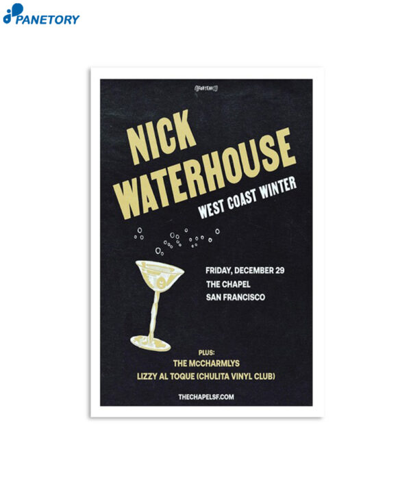 Nick Waterhouse Dec 29 2023 The Chapel Poster