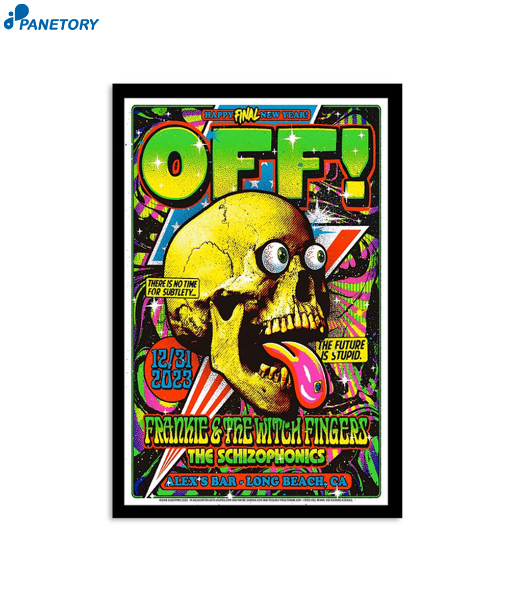 Off Band Alex's Bar Long Beach Ca December Tour 2023 Poster 2 Off Band Alex's Bar Long Beach Ca December Tour 2023 Poster