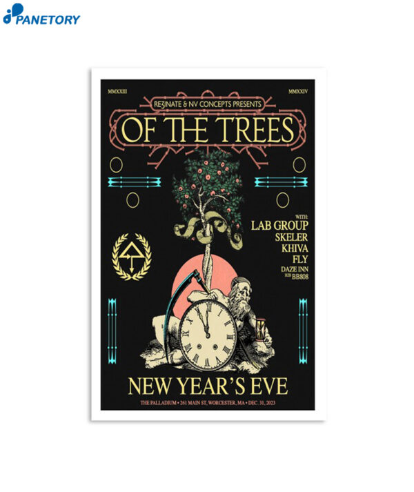 Palladium Worcester Ma Of The Trees December 31 2023 Poster