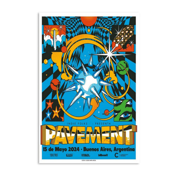 Pavement Buenos Aires Argentina May 15 2024 Poster