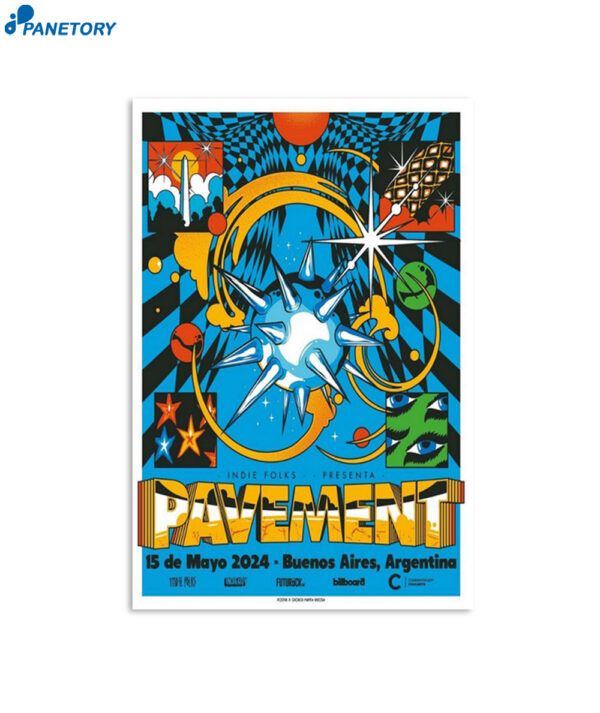 Pavement Buenos Aires Argentina May 15 2024 Poster