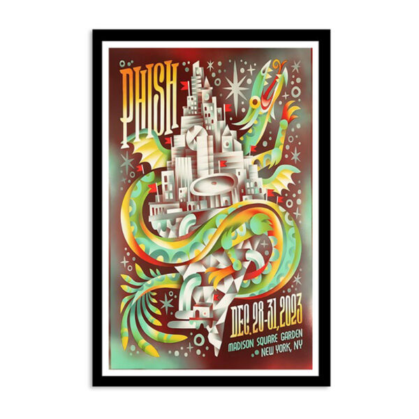 Phish Madison Square Garden New York Ny Dec 2023 Poster