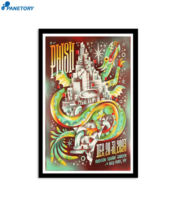 Phish Madison Square Garden New York Ny Dec 2023 Poster