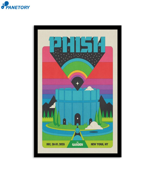 Phish Madison Square Garden New York Ny December 28-31 2023 Poster