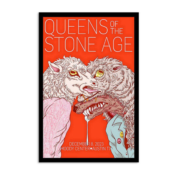 Queens Of The Stone Age Moody Center Austin Tx December 8 2023 Poster
