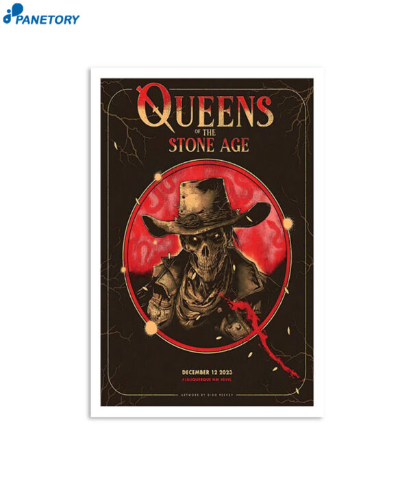 Queens Of The Stone Age Revel Albuquerque Nm December 12 2023 Poster
