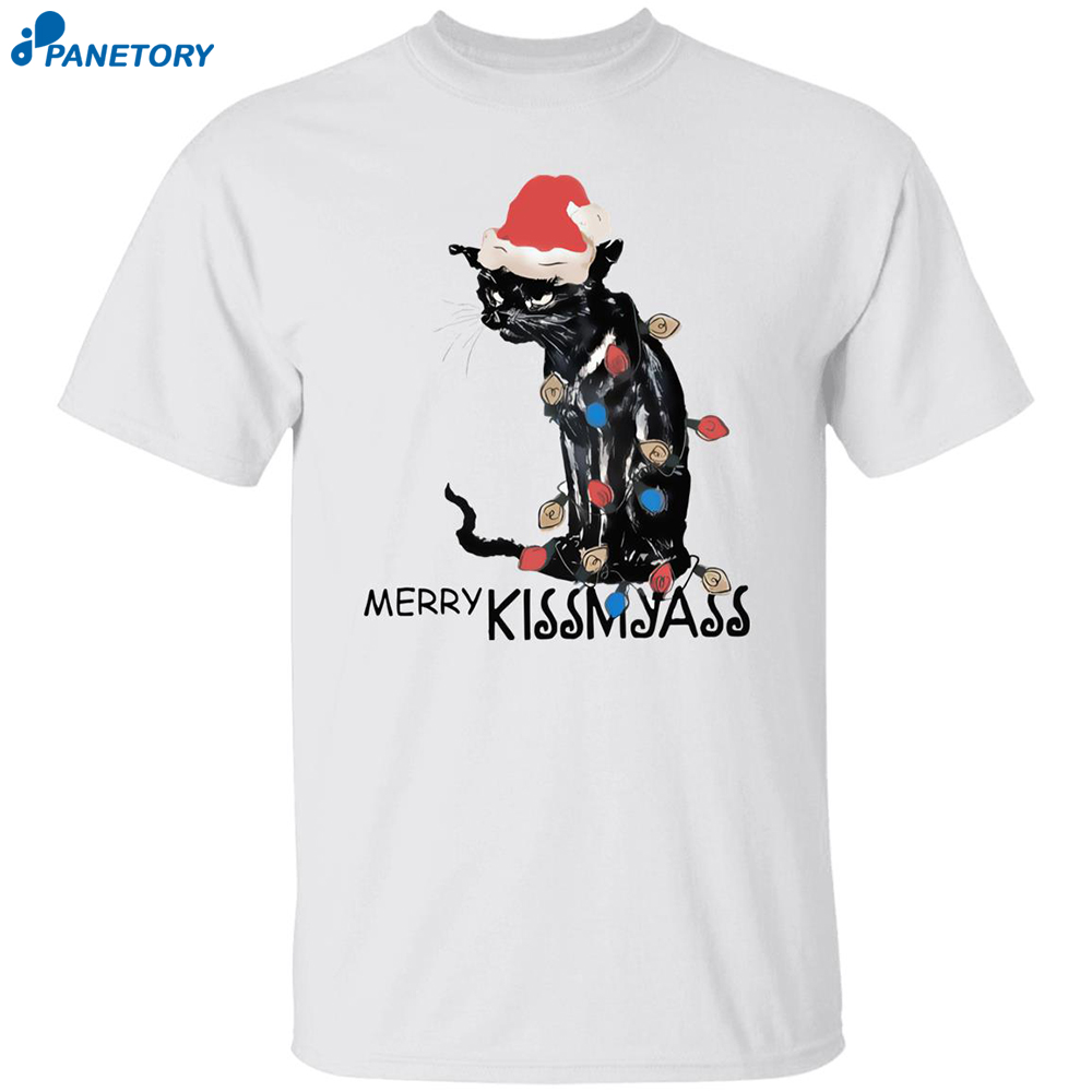 Retro Christmas Cat Merry Kissmyass Print Sweatshirt 8 Retro Christmas Cat Merry Kissmyass Print Sweatshirt 2