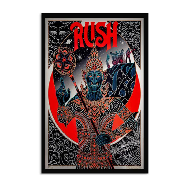 Rush December 21 2024 The Temples Of Syrinx Poster