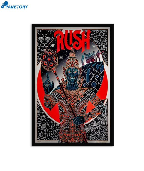 Rush December 21 2024 The Temples Of Syrinx Poster