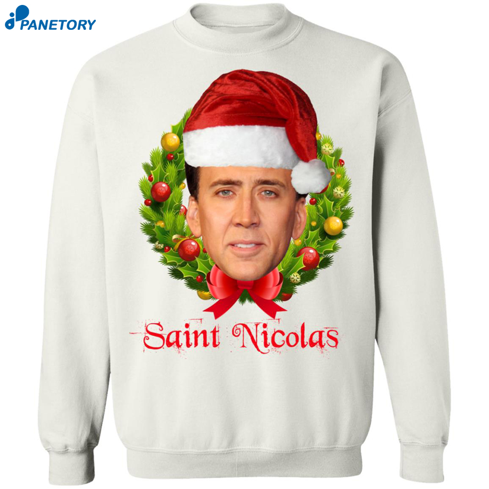 Saint Nicolas Cage Christmas Sweatshirt 6 Saint Nicolas Cage Christmas Sweatshirt