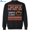 Santa Claus Firefighter Christmas Sweater
