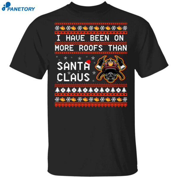 Santa Claus Firefighter Christmas Sweater