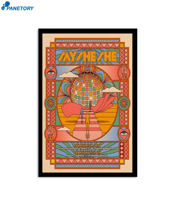 Say She She Pappy Harriets Pioneertown Ca Feb 11 2024 Event Poster