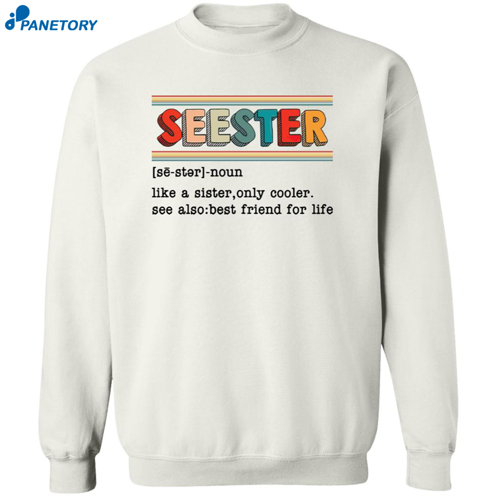 Seester Like A Sister Only Cooler Sweatshirt 6 Seester Like A Sister Only Cooler Sweatshirt