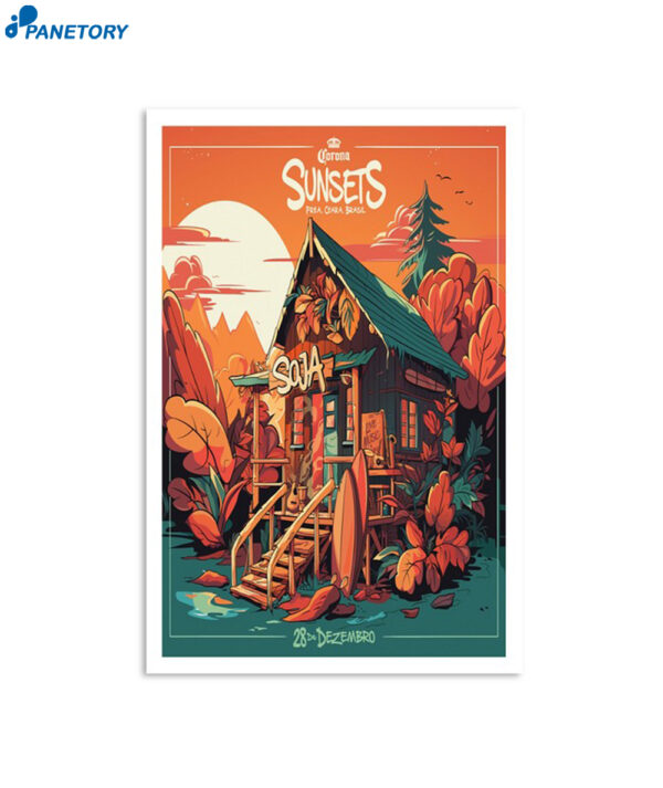 Soja Corona Sunsets Prea Brazil December 28 2023 Poster