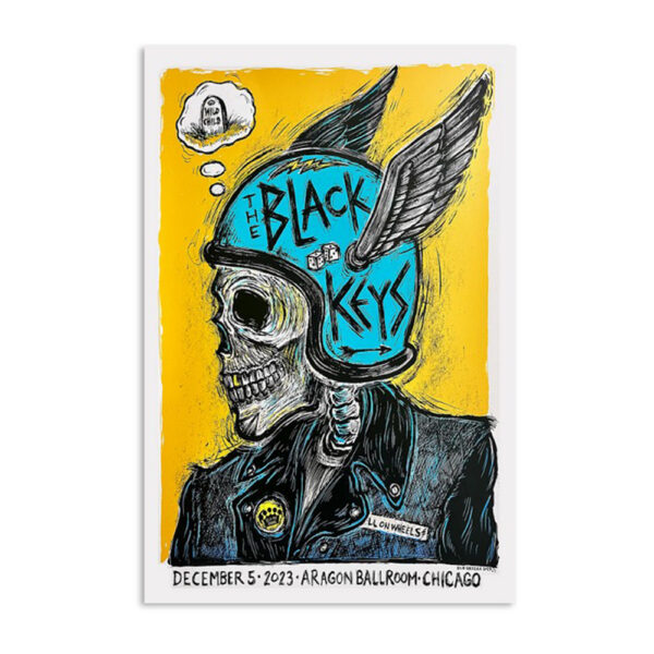 The Black Keys Aragon Ballroom December 5 2023 Poster